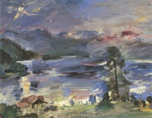 Walchensee, Rising Moon